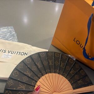 Louis Vuitton Monogram Fan in Brown and Tan